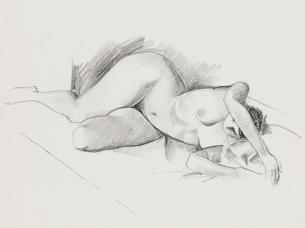 untitled life drawing 116 by Edward Henrion
