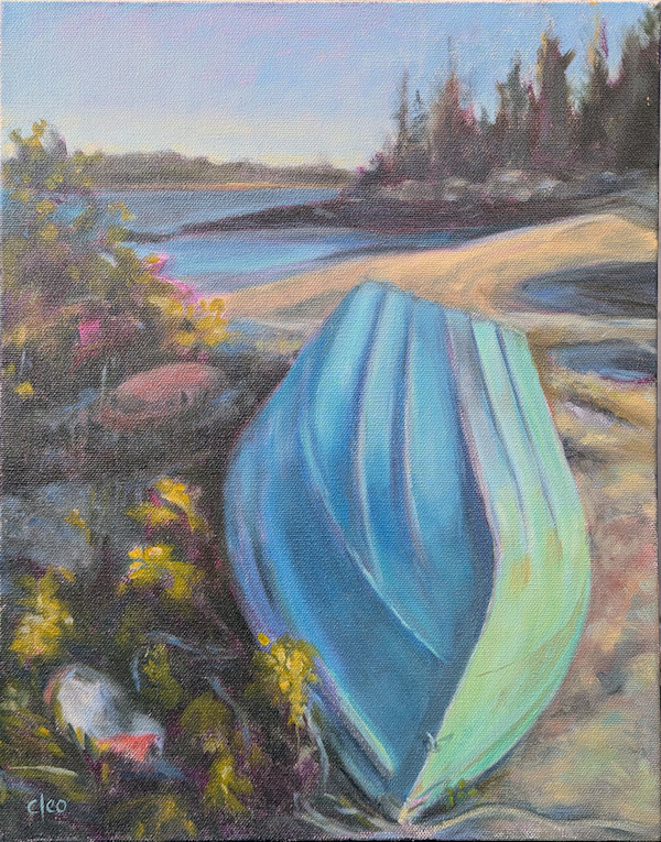 John's Boat on Peggy's Island by Cleo Huggins, Image 1.