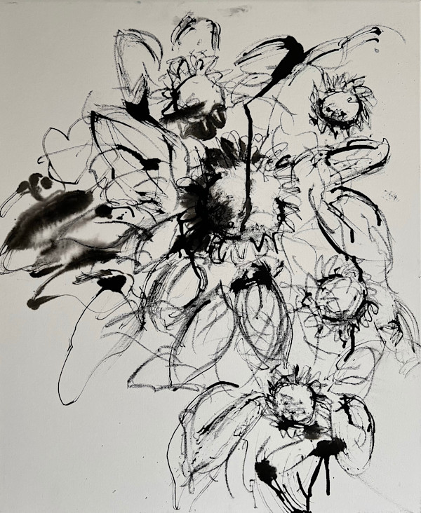Sunflowers b/w by Astrid Steingrueber, Image 1.