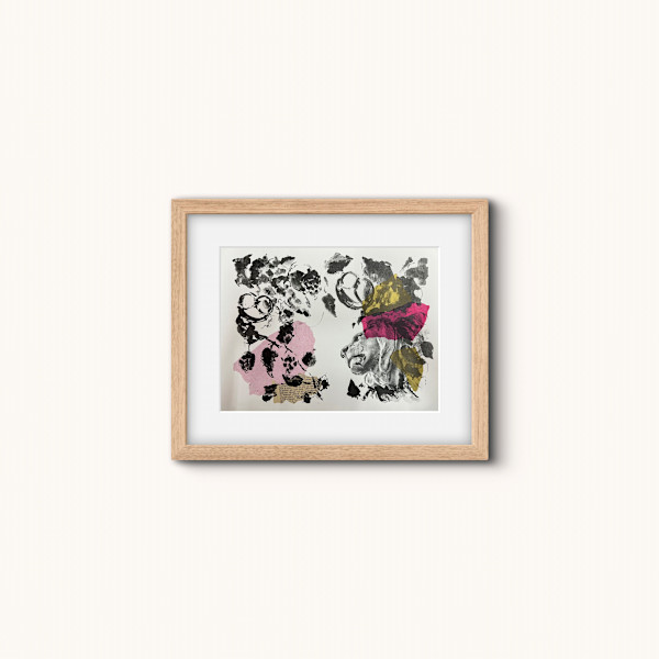 Bubi (Bavarian Lion) - Lithography Stone Print by Astrid Steingrueber
