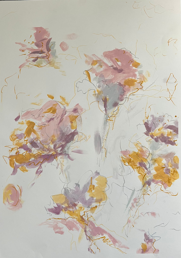 Pink Roselies No1 by Astrid Steingrueber