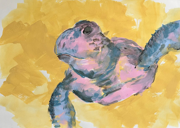 Happy Turtle by Astrid Steingrueber