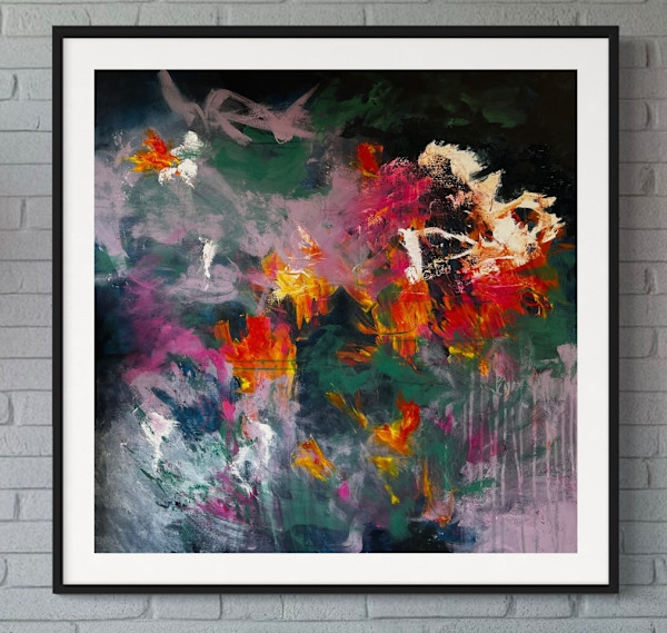 'Cut Through All The Crazy' Mounted Print by Annette Aspen