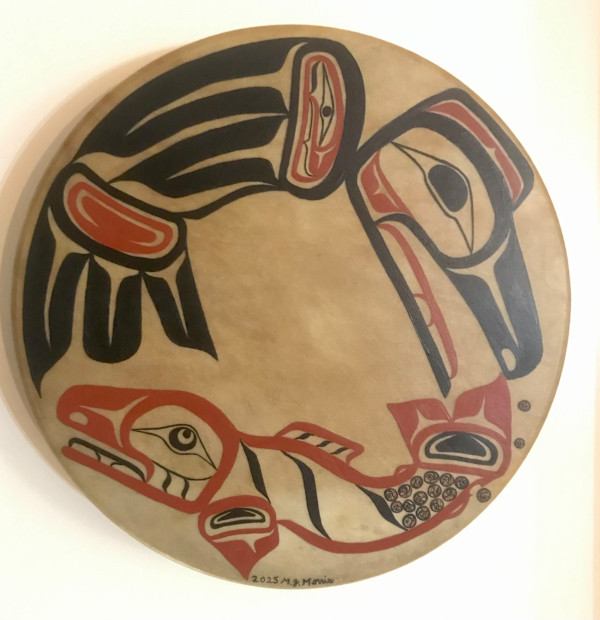 Raven with Salmon by Margaret Morris