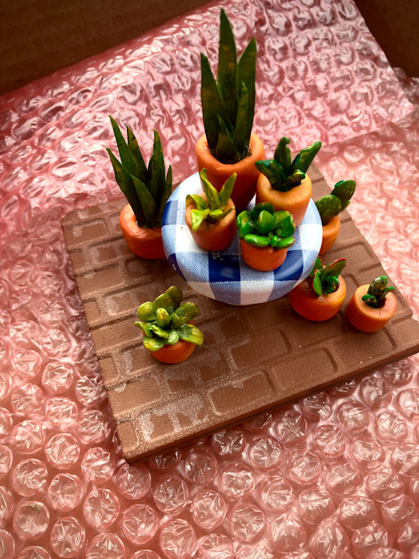 Gingham Garden 1 by Megan Castillo