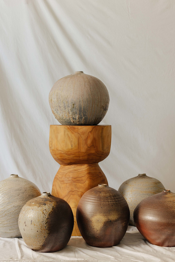 Wood Fired Jar Installation by Natasha Alphonse