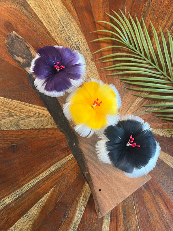 Nā pua hulu (Feather flowers) by Kēhaulani Metke-Arakaki