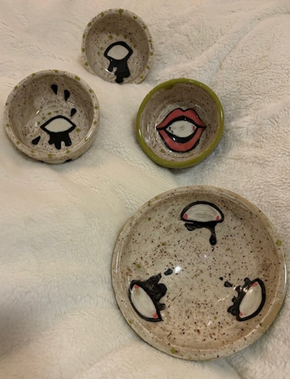 spirit eye bowls by Ashley Tiedeman