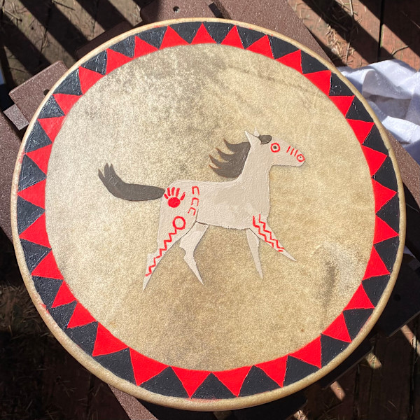 War Pony Drum by Kajsa Cottier