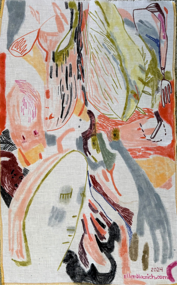 Peach Clutter by ELLEN MARIE BLAZICH