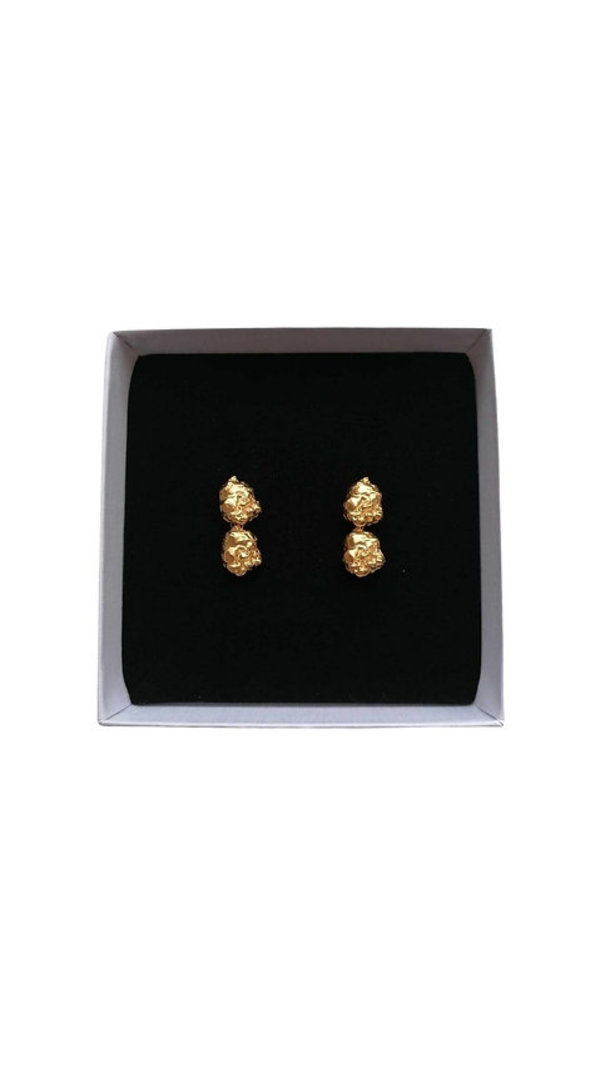 LA ROCHE Two Drop Earrings by Rita GOBIN