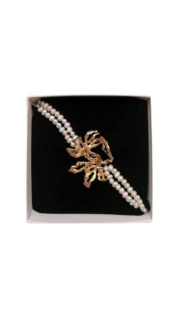 BAGATELLE Gold Flower Bracelet by Rita GOBIN
