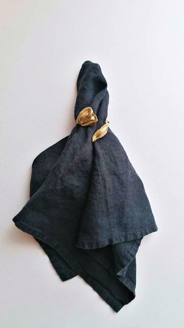 TULIP BRASS NAPKIN  RING by Rita GOBIN