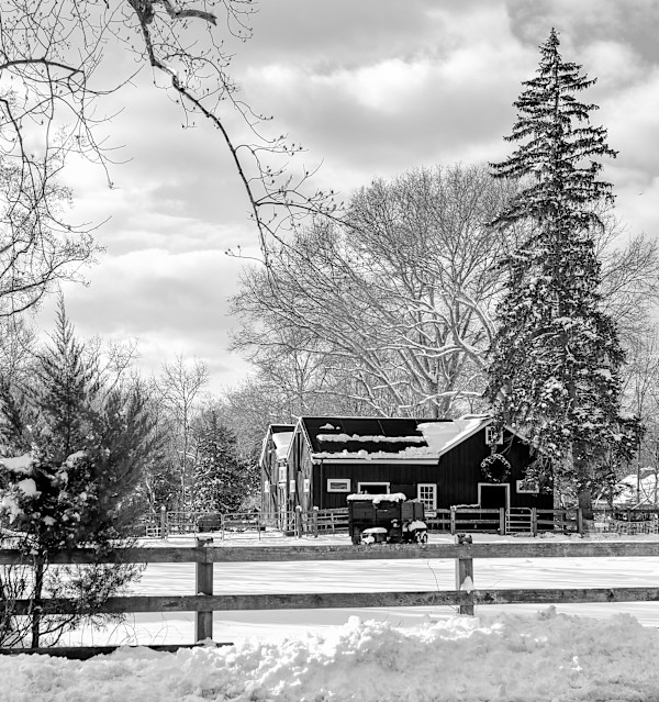 Snowfall on the Farm by Indy Beck