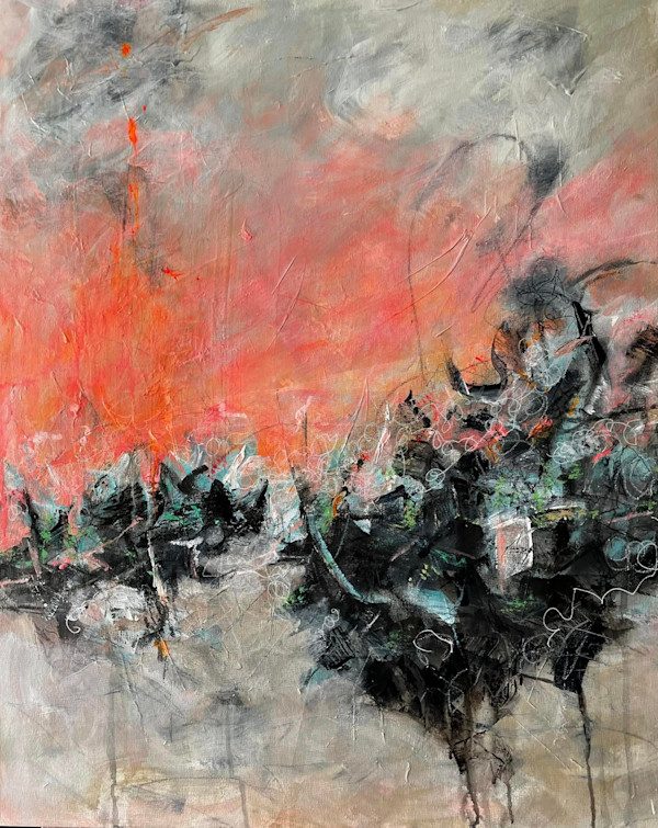 Sunrise at the Beach on a Windy Day by Phyllis Frazer-Mayer