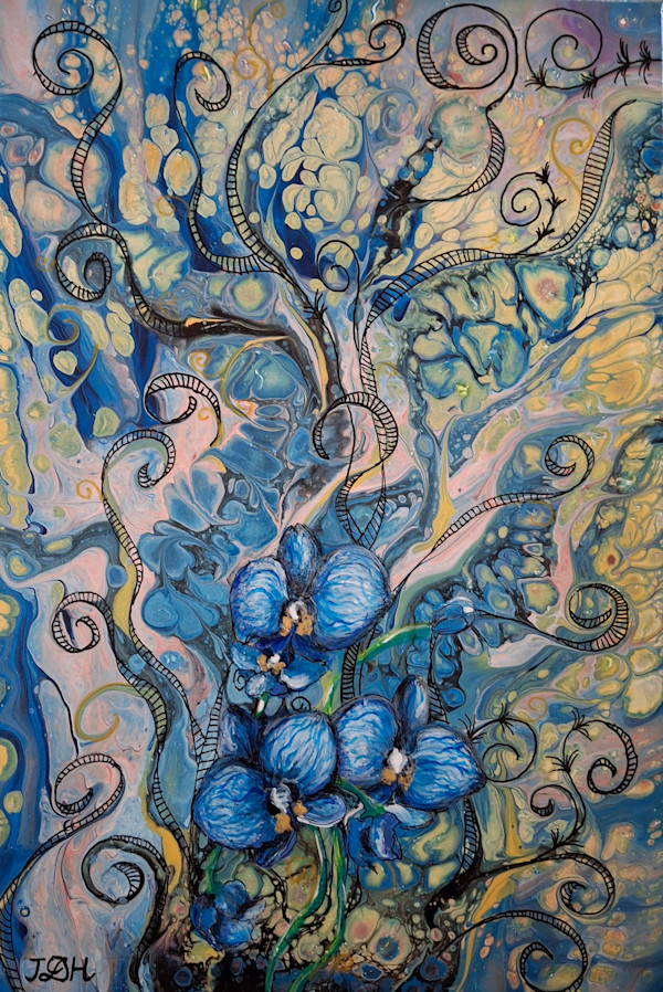 Blue Orchids by Jana