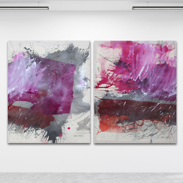 PINK DREAMSCAPE I & II by Daniela Schweinsberg