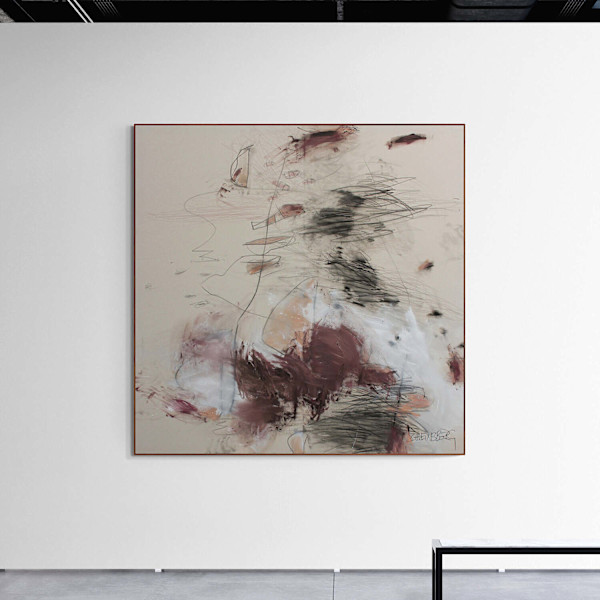 The Space Between Drawing and Paint (Portrait of a Dialogue) II by Daniela Schweinsberg, Image 1.
