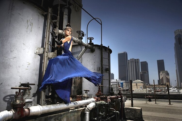 Steve Erle - Rosslyn Hotel rooftop, Los Angeles, Blue by Vlada Kova