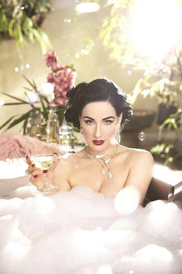 Steve Erle - Dita Von Teese photographed in Los Feliz at the infamous Black Dahlia House by Vlada Kova