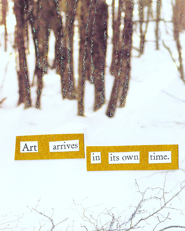 Art Arrives in its Own Time by Marni Rothman