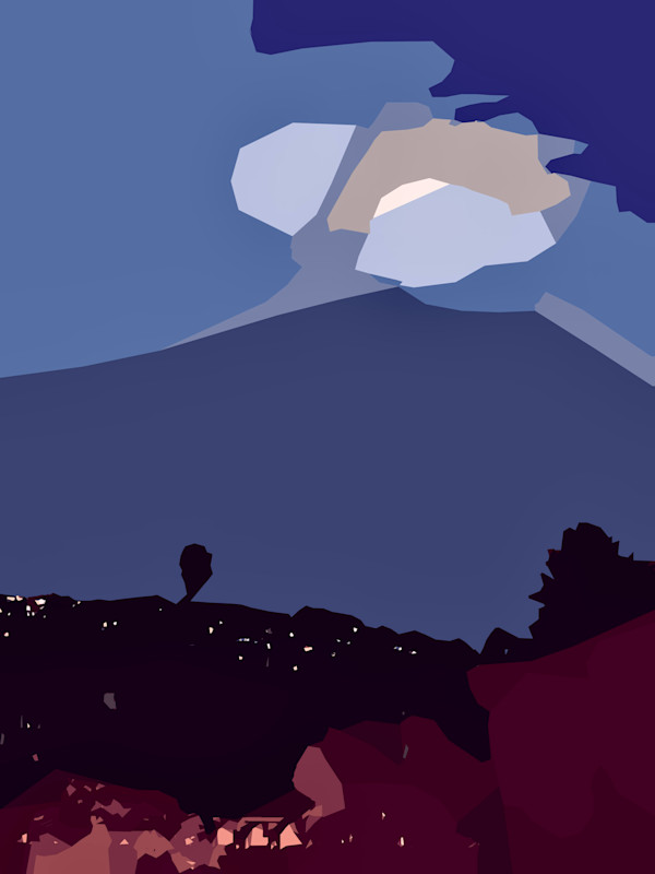 Berkeley Hills and the Moon #1 by Marni Rothman