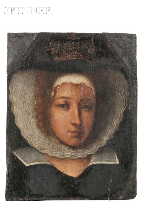 Central European School, Portrait of Queen, 17thC.