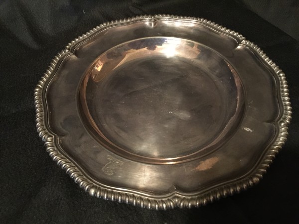 Elkington, Silver Plated Underplate with Griffin Armorial