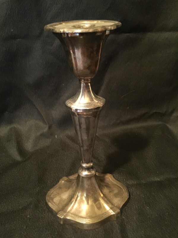English, Silver Plated Candlesticks (2)