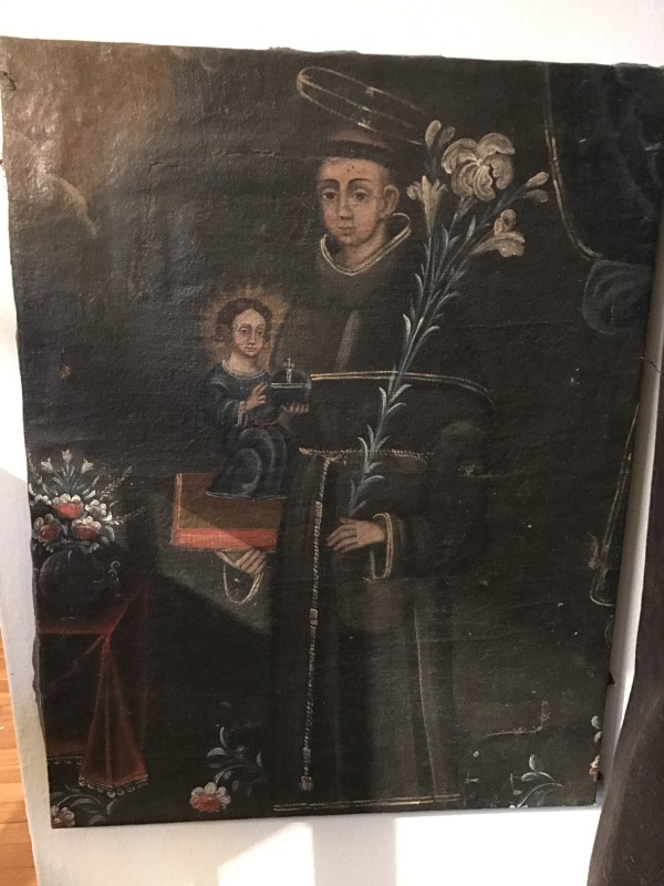 South American Colonial School, St. Dominic and Christ Child, 18thC