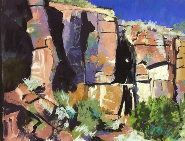 Canyon Wall, Taos by Anne Emerson