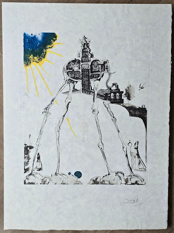 Space Elephant by Salvador Dalí