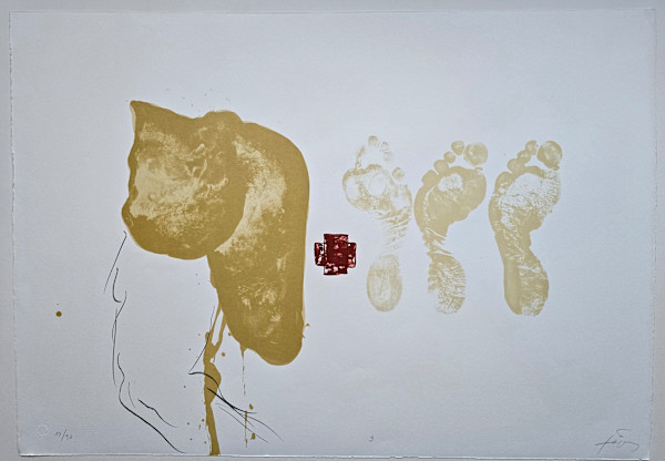 Suite 63 x 90 #9 by Antoni Tàpies