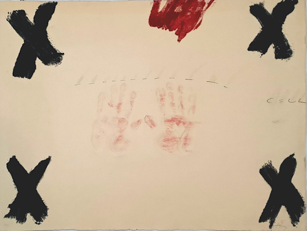 Dues Mans by Antoni Tàpies