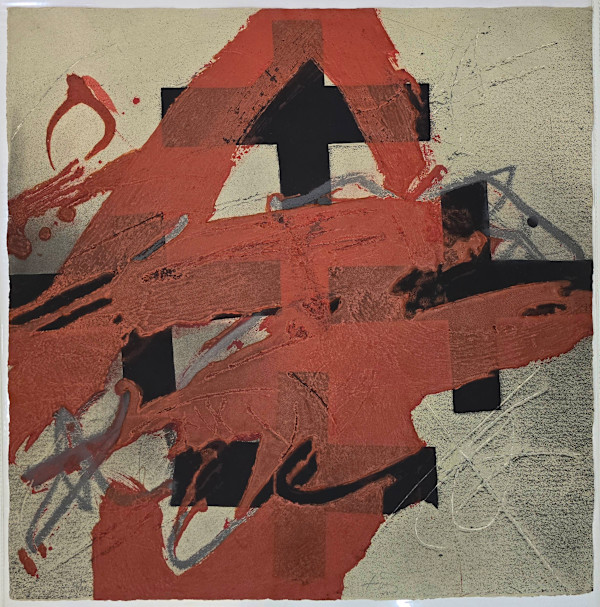 Cobert de Roig by Antoni Tàpies