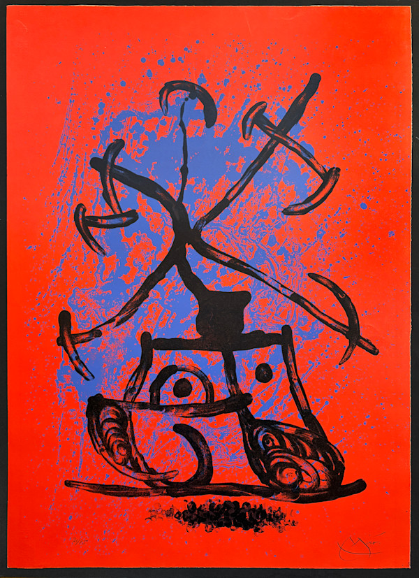 L'Eintraineuse-Rouge by Joan Miró (Sin Certificar)