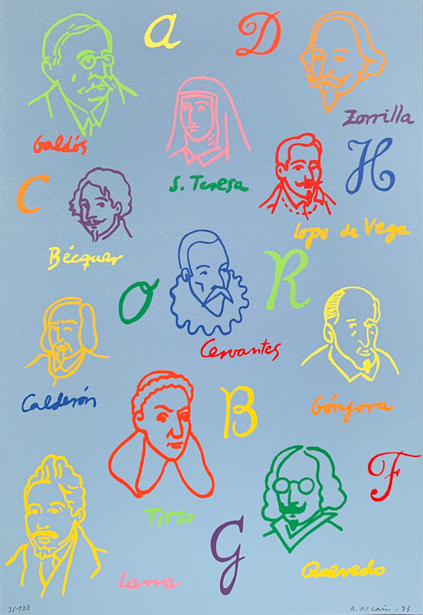 La escritura #8 by Alfredo Alcaín