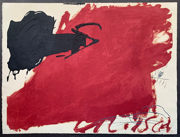 Gran Taca Roja by Antoni Tàpies