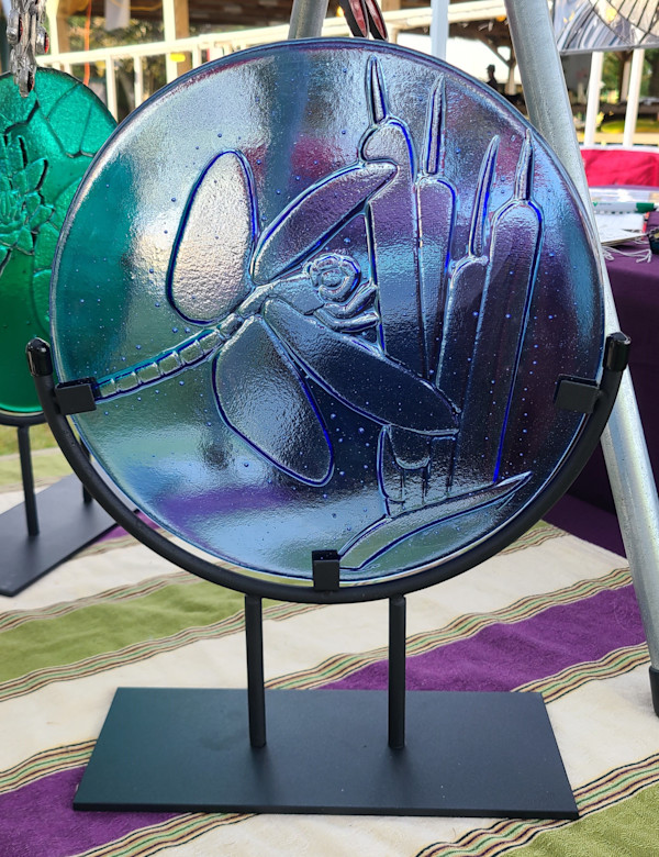 Dragonfly Kiln Carve by Wendling Glass Creations