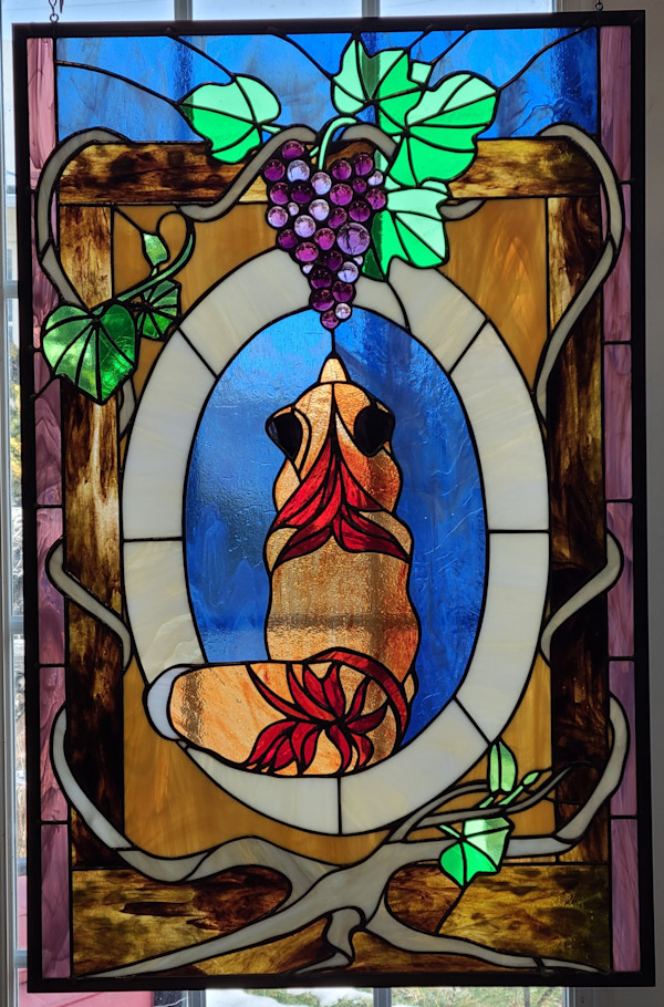 Fox and Grapes by Wendling Glass Creations