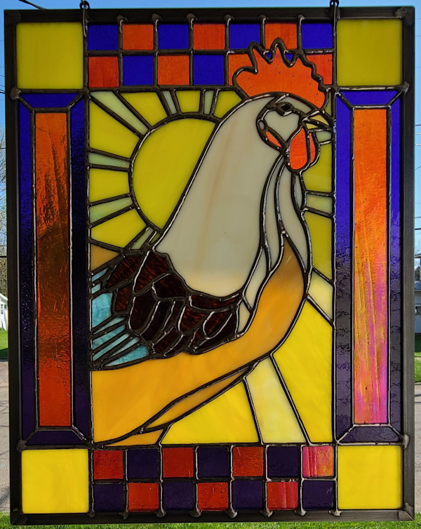 Rooster by Wendling Glass Creations