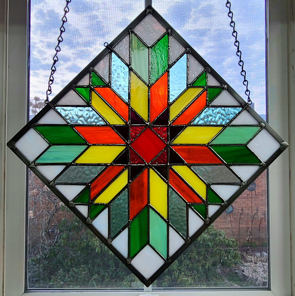 Sunflower Star Quilt by Wendling Glass Creations