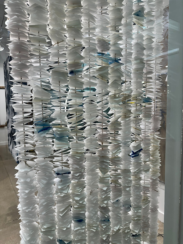 Encaustic Paper Curtain by Julia Ross, Image 1.