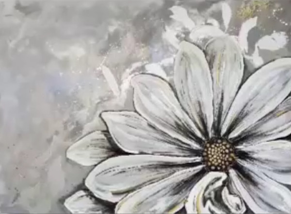 The Grey Daisy by Juju Bartush