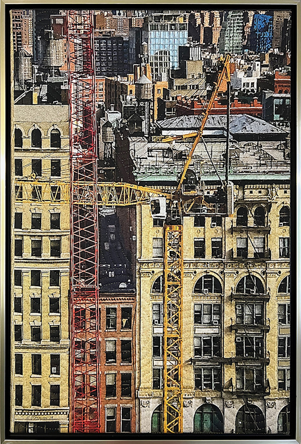 Mercer Street  Construction 1 by Marilyn Henrion