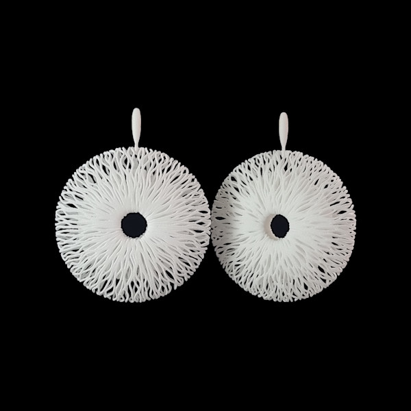 Fibre earrings by Hesti Wade