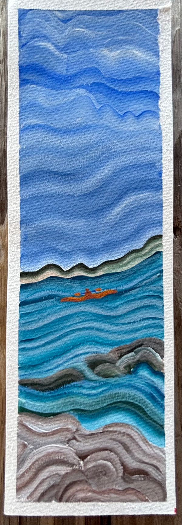 Kayak on Gosport Harbor by Ariel Lyneese