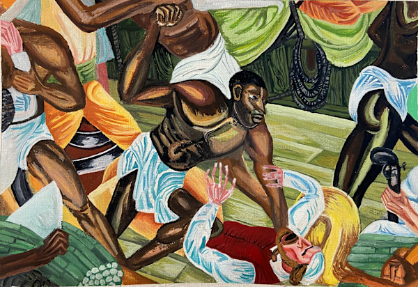 Mutiny on Amistad by Hale Woodruff “Master copy” by Ariel Lyneese