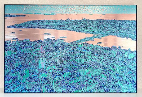 Devrim Erbil Giclee İstanbul Galata dan 100*150 cm 2026 Yılı Sertifikalı by Devrim Erbil, Image 3.