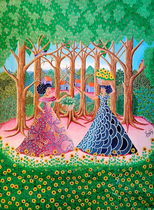 Recogiendo Flores by Laurence